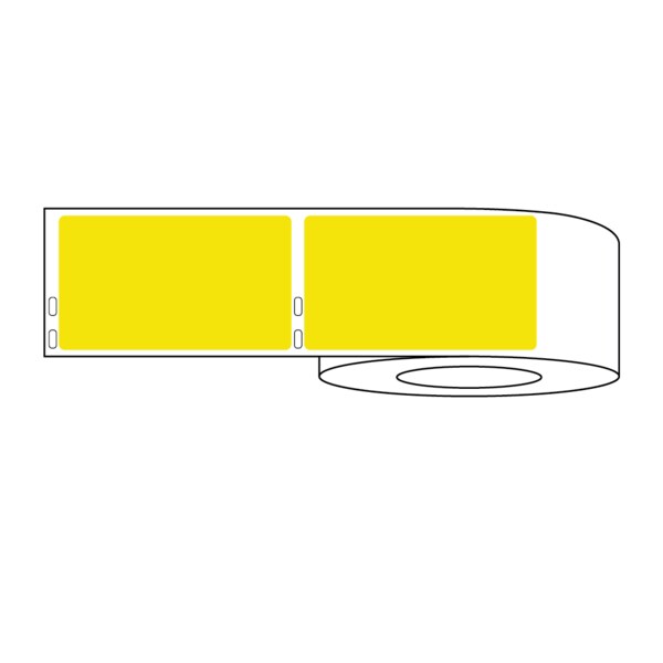 Dymo Cage Card Label 4" x 2-5/16" Yellow